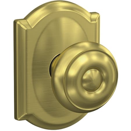 A large image of the Schlage FC172-GEO-CAM Satin Brass