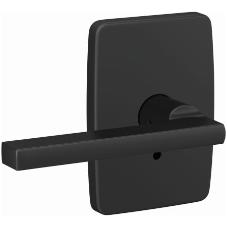 A large image of the Schlage FC172-LAT-GEE Matte Black