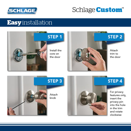 A large image of the Schlage FC21-ALX-COL Schlage-FC21-ALX-COL-Installation