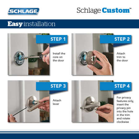 A large image of the Schlage FC21-BRW-COL Schlage-FC21-BRW-COL-Installation
