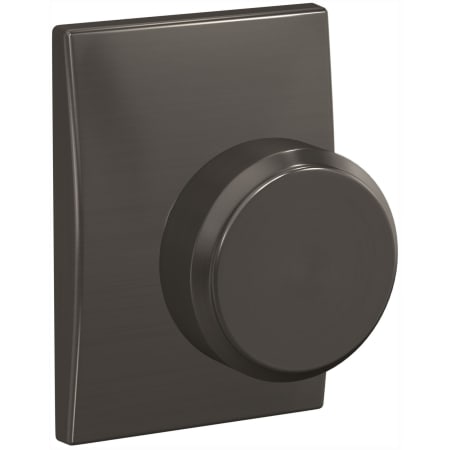 A large image of the Schlage FC21-BWE-CEN Black Stainless