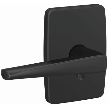 A large image of the Schlage FC21-ELR-GEE Matte Black