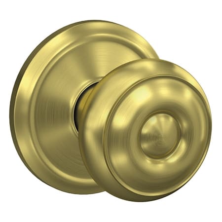 A large image of the Schlage FC21-GEO-ALD Satin Brass