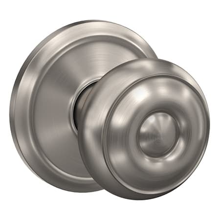 A large image of the Schlage FC21-GEO-ALD Satin Nickel