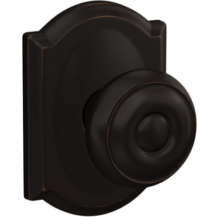 A large image of the Schlage FC21-GEO-CAM Aged Bronze
