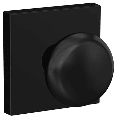 A large image of the Schlage FC21-PLY-COL Matte Black