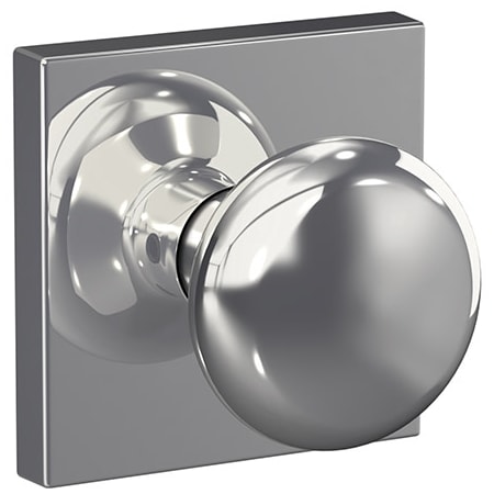 A large image of the Schlage FC21-PLY-COL Bright Chrome