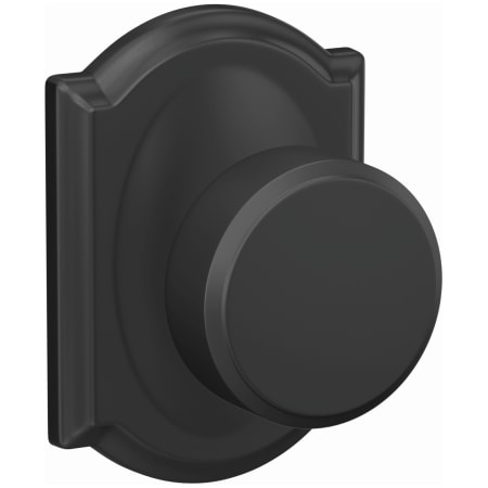 A large image of the Schlage FC21-SWA-CAM Matte Black