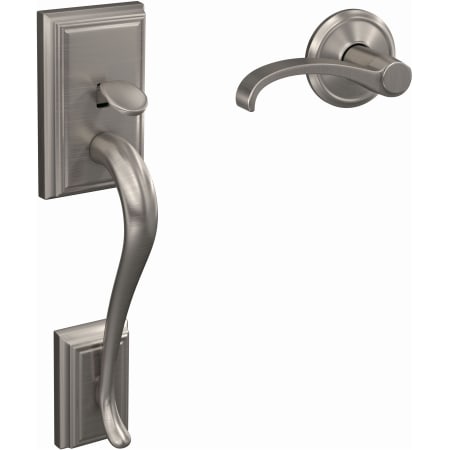 A large image of the Schlage FC285-ADD-WIT-ALD Satin Nickel