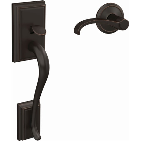 A large image of the Schlage FC285-ADD-WIT-ALD Aged Bronze