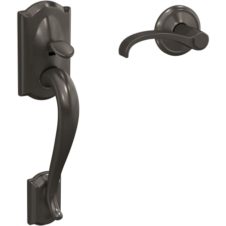 A large image of the Schlage FC285-CAM-WIT-ALD Black Stainless