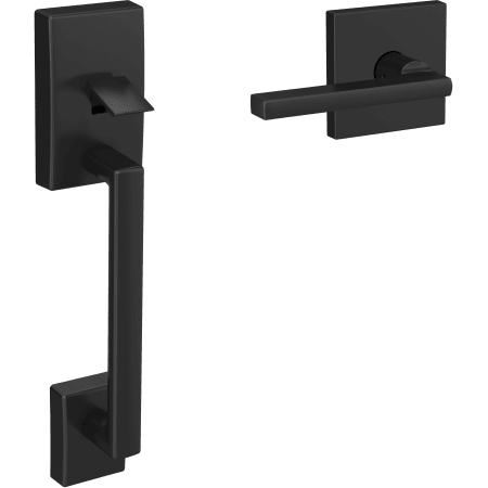 A large image of the Schlage FC285-CEN-LAT-COL Matte Black