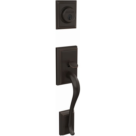A large image of the Schlage FC58-ADD Schlage-FC58-ADD-Aged Bronze Angled Left View