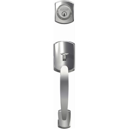 A large image of the Schlage FC58-GRW Schlage-FC58-GRW-Bright Chrome Head On View