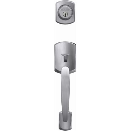 A large image of the Schlage FC58-GRW Schlage-FC58-GRW-Satin Chrome Head On View