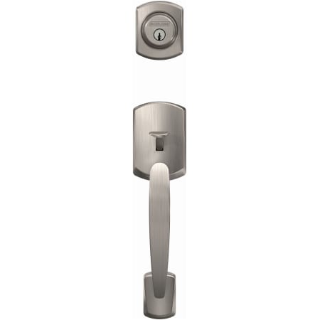 A large image of the Schlage FC58-GRW Schlage-FC58-GRW-Satin Nickel Head On View