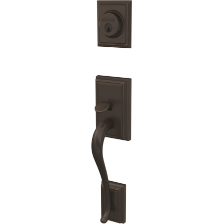A large image of the Schlage FC58-ADD Aged Bronze