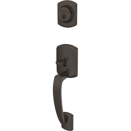 A large image of the Schlage FC58-GRW Matte Black
