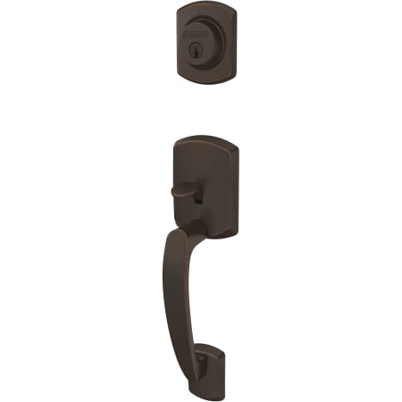 A large image of the Schlage FC58-GRW Aged Bronze
