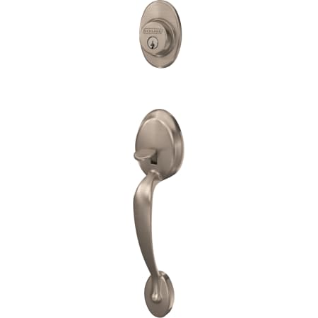 A large image of the Schlage FC58-PLY Satin Nickel