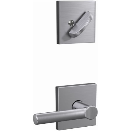 A large image of the Schlage FC59-BRW-COL Schlage-FC59-BRW-COL-Satin Chrome Angled Left View