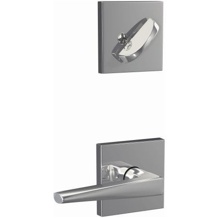 A large image of the Schlage FC59-ELR-COL Schlage-FC59-ELR-COL-Bright Chrome Angled Left View