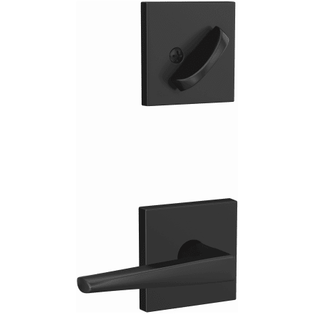 A large image of the Schlage FC59-ELR-COL Schlage-FC59-ELR-COL-Matte Black Angled Left View
