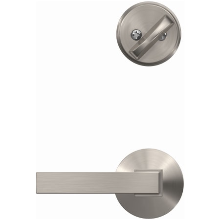 A large image of the Schlage FC59-NBK-KIN Schlage-FC59-NBK-KIN-Satin Nickel Head On View