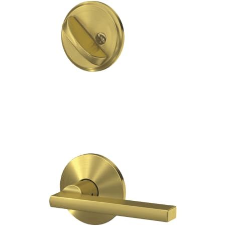 A large image of the Schlage FC59-LAT-KIN Satin Brass
