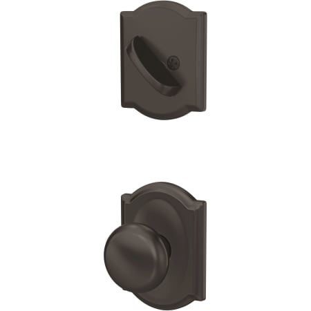 A large image of the Schlage FC59-PLY-CAM Matte Black