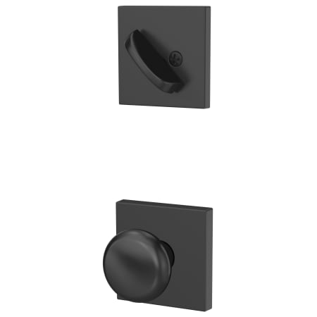 A large image of the Schlage FC59-PLY-COL Matte Black