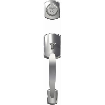 A large image of the Schlage FC92-GRW Schlage-FC92-GRW-Bright Chrome Head On View