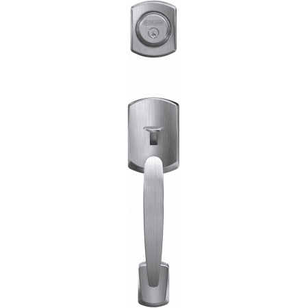 A large image of the Schlage FC92-GRW Schlage-FC92-GRW-Satin Chrome Head On View