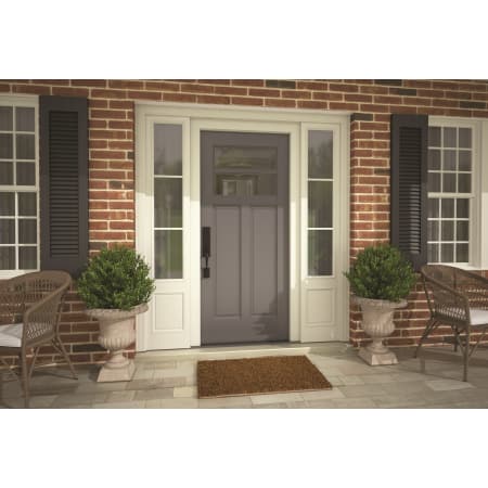 A large image of the Schlage FCT58-ADD Schlage-FCT58-ADD-Addison 3/4 Trim Front Door View