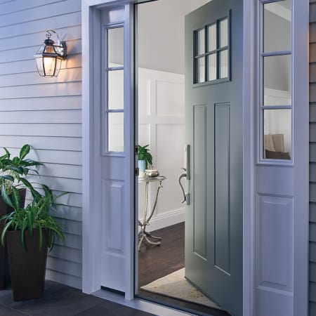 A large image of the Schlage FCT58-ADD Schlage-FCT58-ADD-Addison 3/4 Trim Open Door View