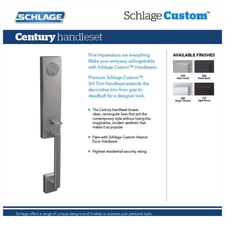 A large image of the Schlage FCT58-CEN Alternate View