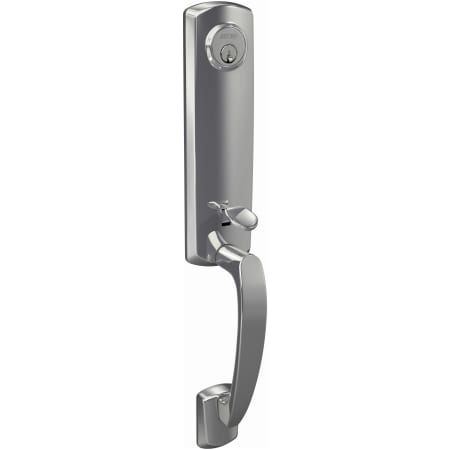 A large image of the Schlage FCT58-GRW Schlage-FCT58-GRW-Bright Chrome Angled Left View