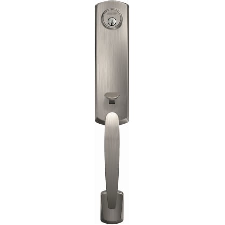 A large image of the Schlage FCT58-GRW Schlage-FCT58-GRW-Satin Nickel Head On View