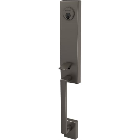 A large image of the Schlage FCT58-CEN Black Stainless