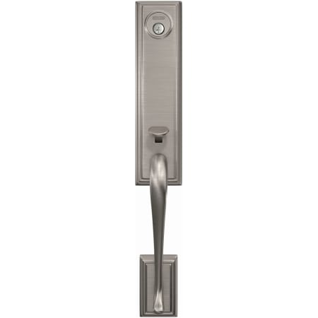 A large image of the Schlage FCT92-ADD Schlage-FCT92-ADD-Satin Nickel Head On View