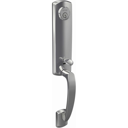 A large image of the Schlage FCT92-GRW Schlage-FCT92-GRW-Bright Chrome Angled Left View