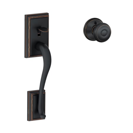 A large image of the Schlage FE285-ADD-GEO Aged Bronze