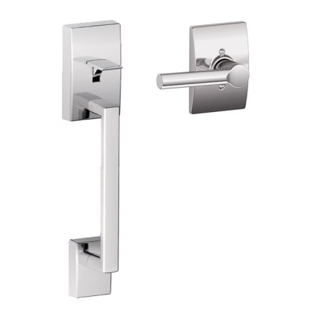 A large image of the Schlage FE285-CEN-BRW-CEN Polished Chrome