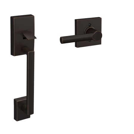 A large image of the Schlage FE285-CEN-BRW-COL Aged Bronze