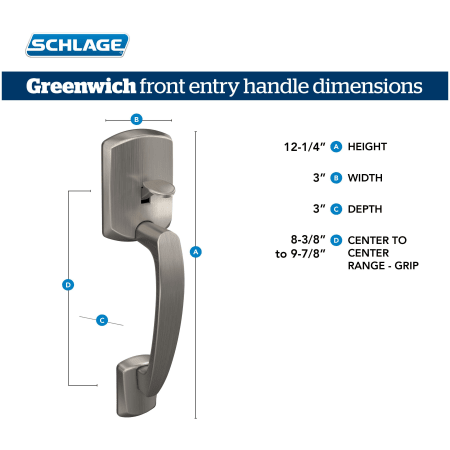 A large image of the Schlage FE285-GRW-MER-LH Alternate Image