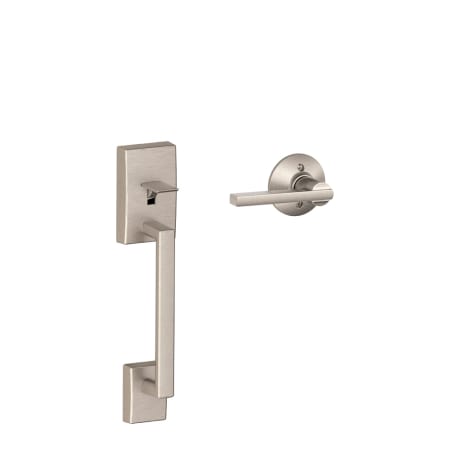 A large image of the Schlage FE285-CEN-LAT Satin Nickel
