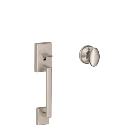 A large image of the Schlage FE285-CEN-SIE Satin Nickel