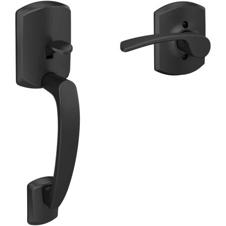 A large image of the Schlage FE285-GRW-MER-RH Matte Black