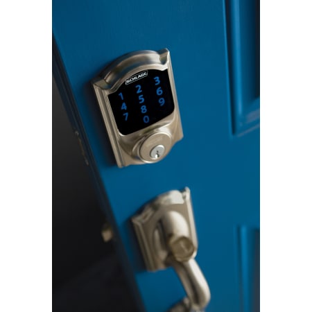 A large image of the Schlage FE469NX-CAM-ACC-LH Schlage-FE469NX-CAM-ACC-LH-In Use