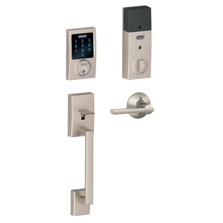 A large image of the Schlage FE469NX-CEN-LAT Satin Nickel